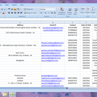 Excel spread sheet