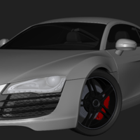 Audi R8 3D Modeling