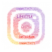 Instagram logo word art