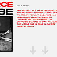 CONVERSE - ONLINE STORE REDESIGN