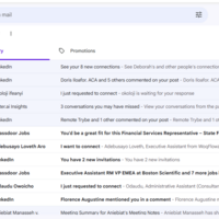 Sample of cluttered inbox (before)