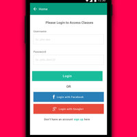 Login Screen UI Design