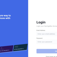 SavingsBox Login Page