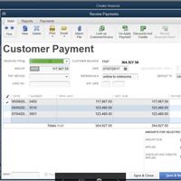 Quickbooks sample for payment entry