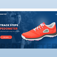 Inbuilt Pedometer In Shoes - Landing Page