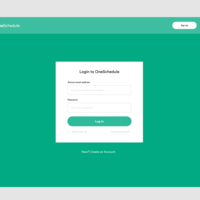 OneSchedule: Login Screen