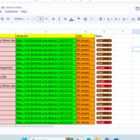 google sheet for data entry