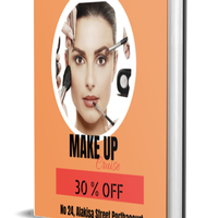 Makeup book cover design