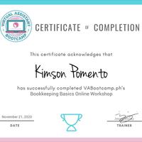 Certificate for Basic Bookkeeping