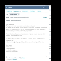 Responding to customer Email