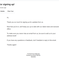 newsletter creation with Aweber