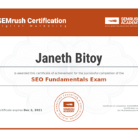 SEMrush Certificate