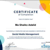Social Media Management Certificate