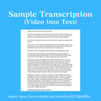Sample Transcription