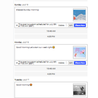 FB post scheduling
