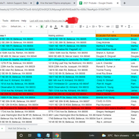 Get probate list from a website and add it in google sheet