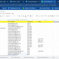 Gathering emails using Google Sheet