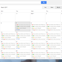 Calendar Management using google calendar