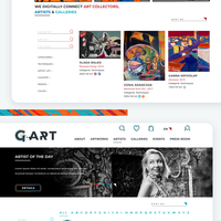 G.ART gallery web-site & logo. DE
