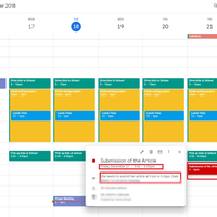 Setting up a scheduled deadline.