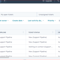 Ticket Creation using hubspot