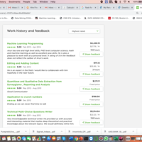 Showcase of freelancing