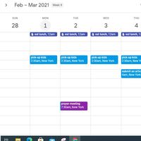 Calendar management