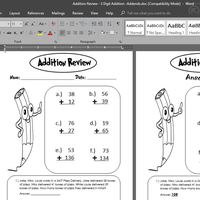 Creating Math Practice Workbook