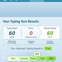 Typing 60WPM