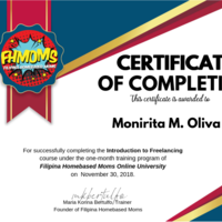 Freelancing Certificate