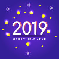 New Year Greeting Card 2019
