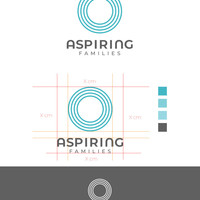 Original logo concept for Aspiring Families