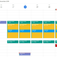 Calendar Management - Sample Schedule