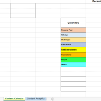 Colour Coding of Content calenda