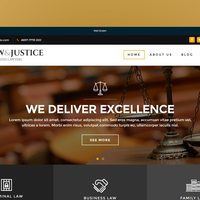 Layout for WordPress Theme - LAWJUSTICE