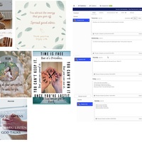 design using canva, post it to fb page using buffer