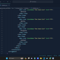 Portfolio- Sidebar