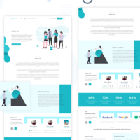 Corporate About Us UI Freebie