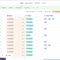 Airtable Operations tracker for a Real Estate Business