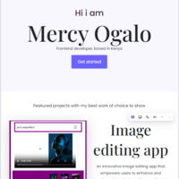 Portfolio homepage