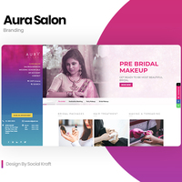 Aura Salon - Booking Website Design & Development | CMS