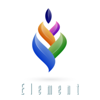 Logo for Element the yoga gym. 