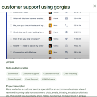 customer support using gorgias