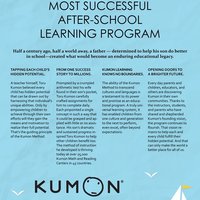 A branded poster I designed for Kumon