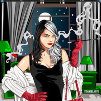Vector Art of Disney Cruella