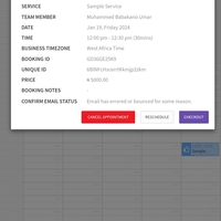 I booked an appointment using PickTime
