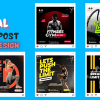 Gym Posts Social Media Design