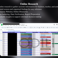 Data Entry: Online Research