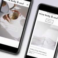 Web Design for Health Blog - Mine Body and Soul