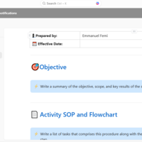 ClickUp, accounting sop